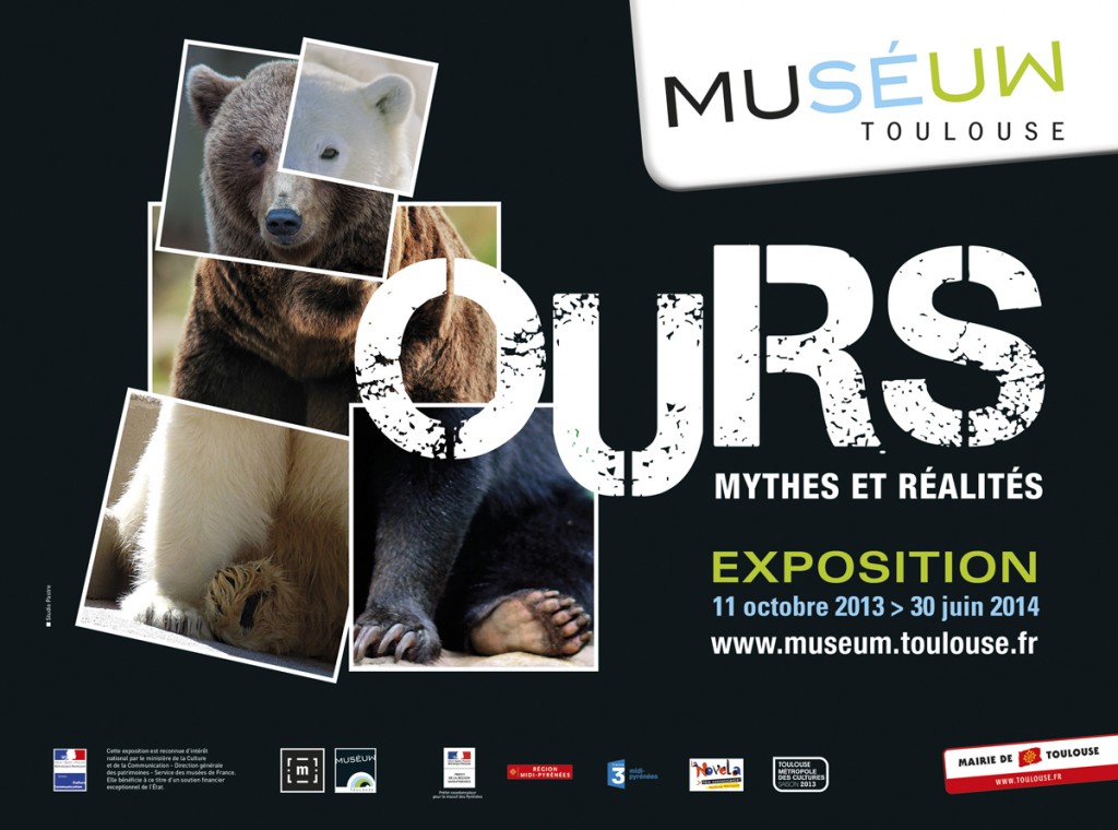 Exposition Ours, mythes et réalités à Toulouse (31), du vendredi 11 octobre 2013 au lundi 30 juin 2014