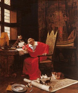 Le Cardinal de Richelieu, amoureux des chats jusqu'au bout